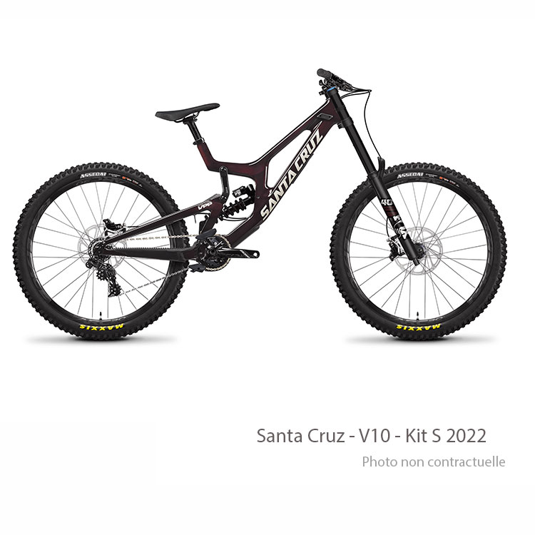 Santa-Cruz---V10---Kit-S-2022 Santa Cruz V10 27.5" Carbon CC X01 : The VERY BIG downhill bike.