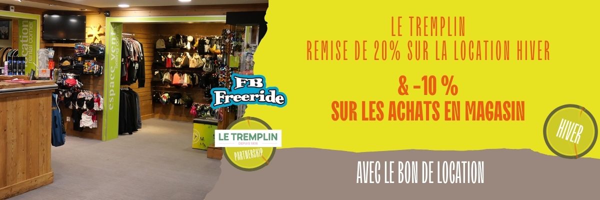 Remise sur la location de ski avec Le Tremplin